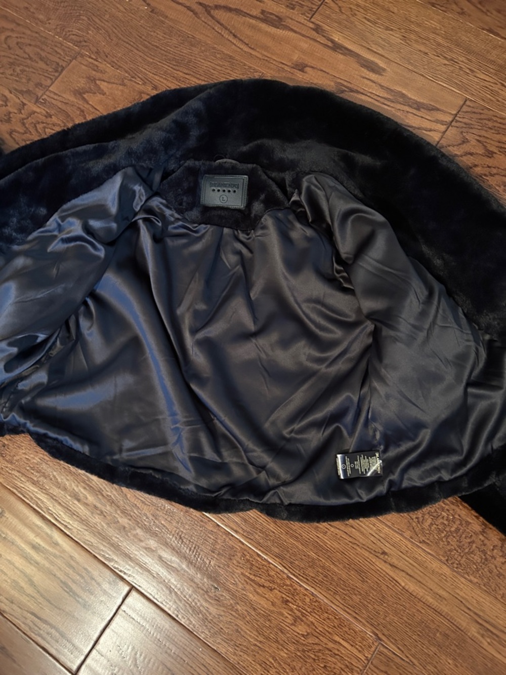 Blank NYC Black Faux Fur Teddy Jacket - Picture 6 of 6